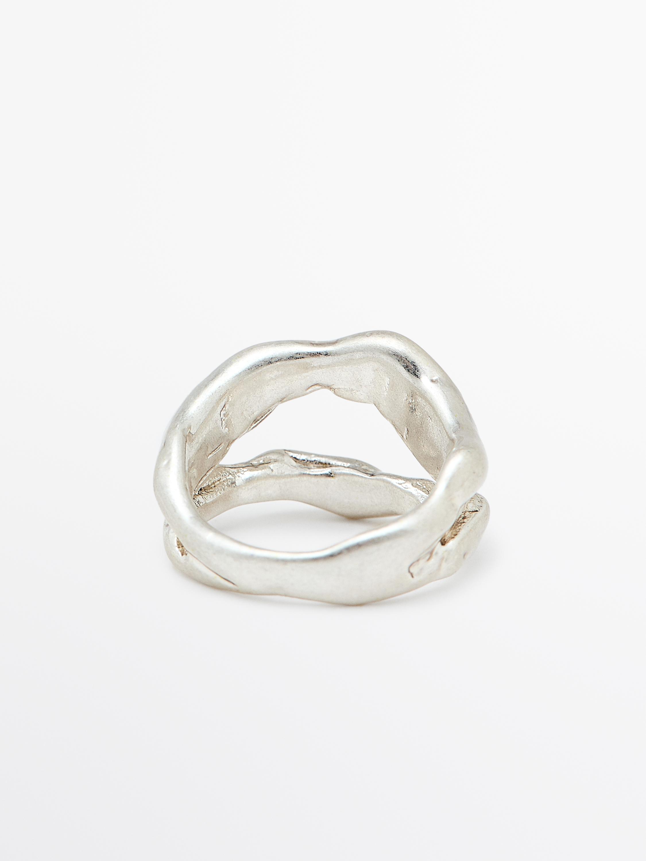 Abstract metal ring